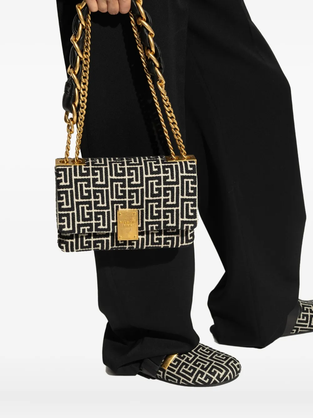 Balmain small 1945 Soft tote bag - Zwart