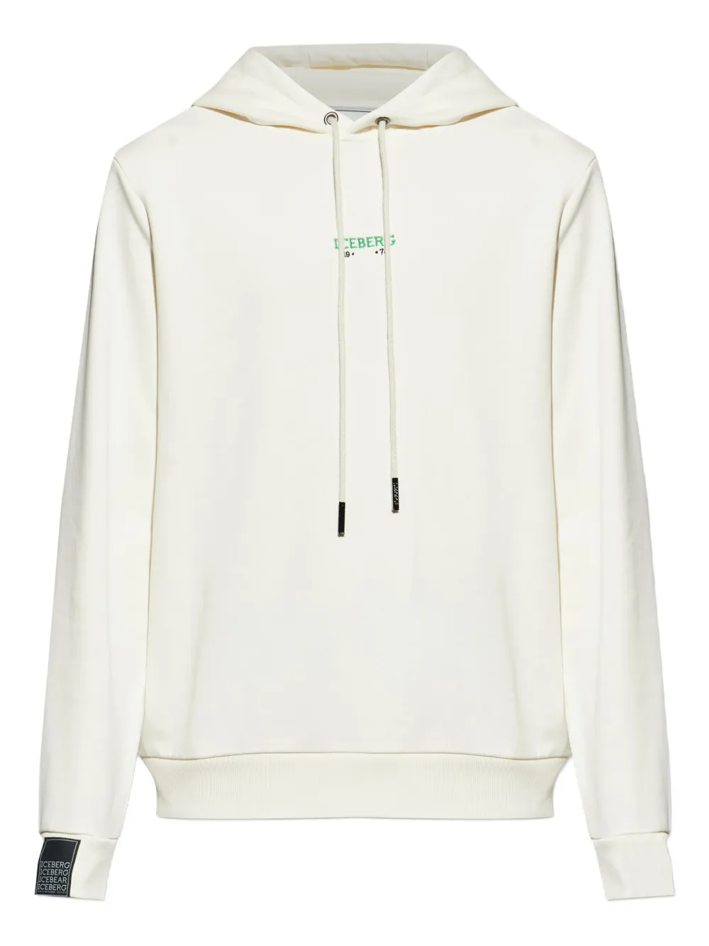 Iceberg graphic-print drawstring hoodie | White | Image 1