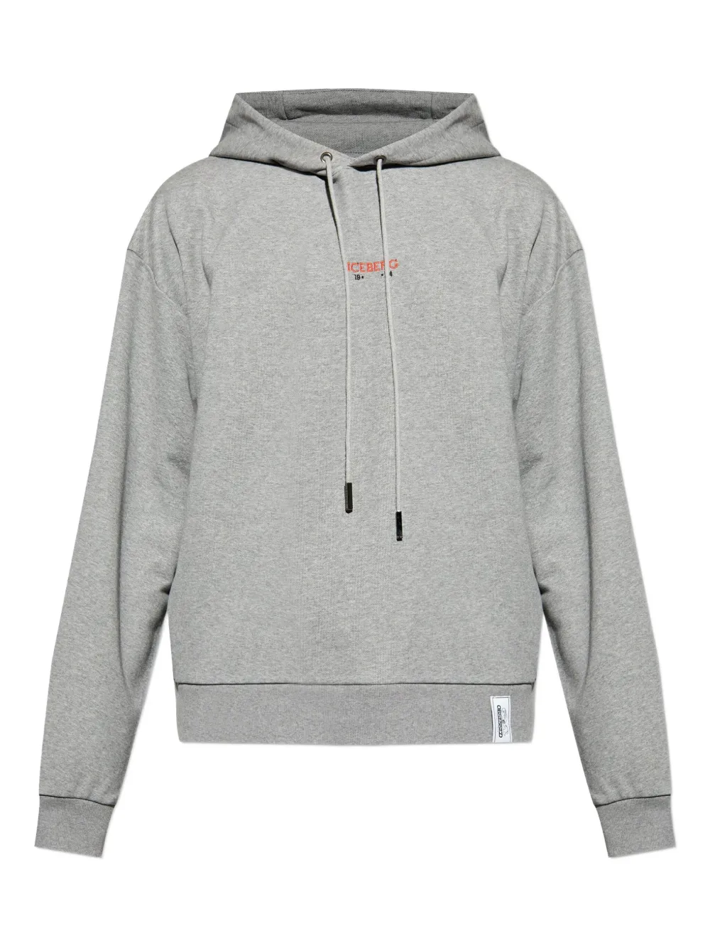 Iceberg graphic-print drawstring hoodie | Grey | Image 1