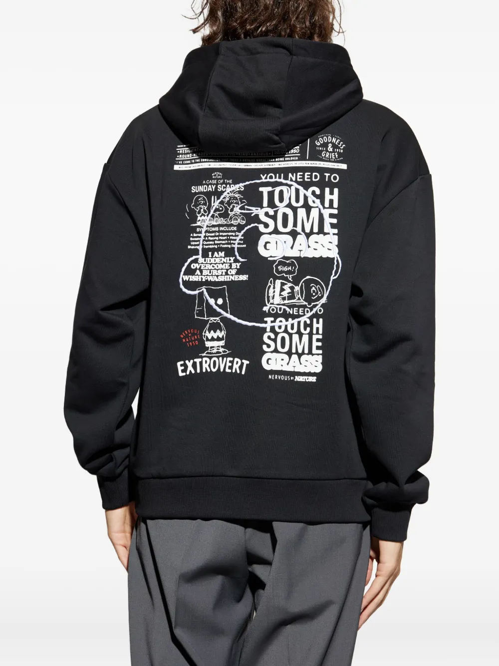 Iceberg Hoodie met print Zwart