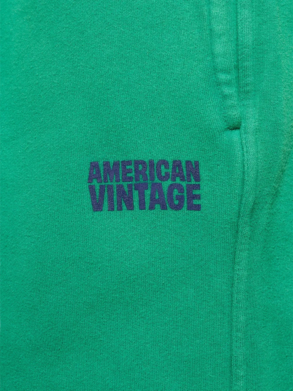 American Vintage Plizzy trainingsbroek met logoprint Groen