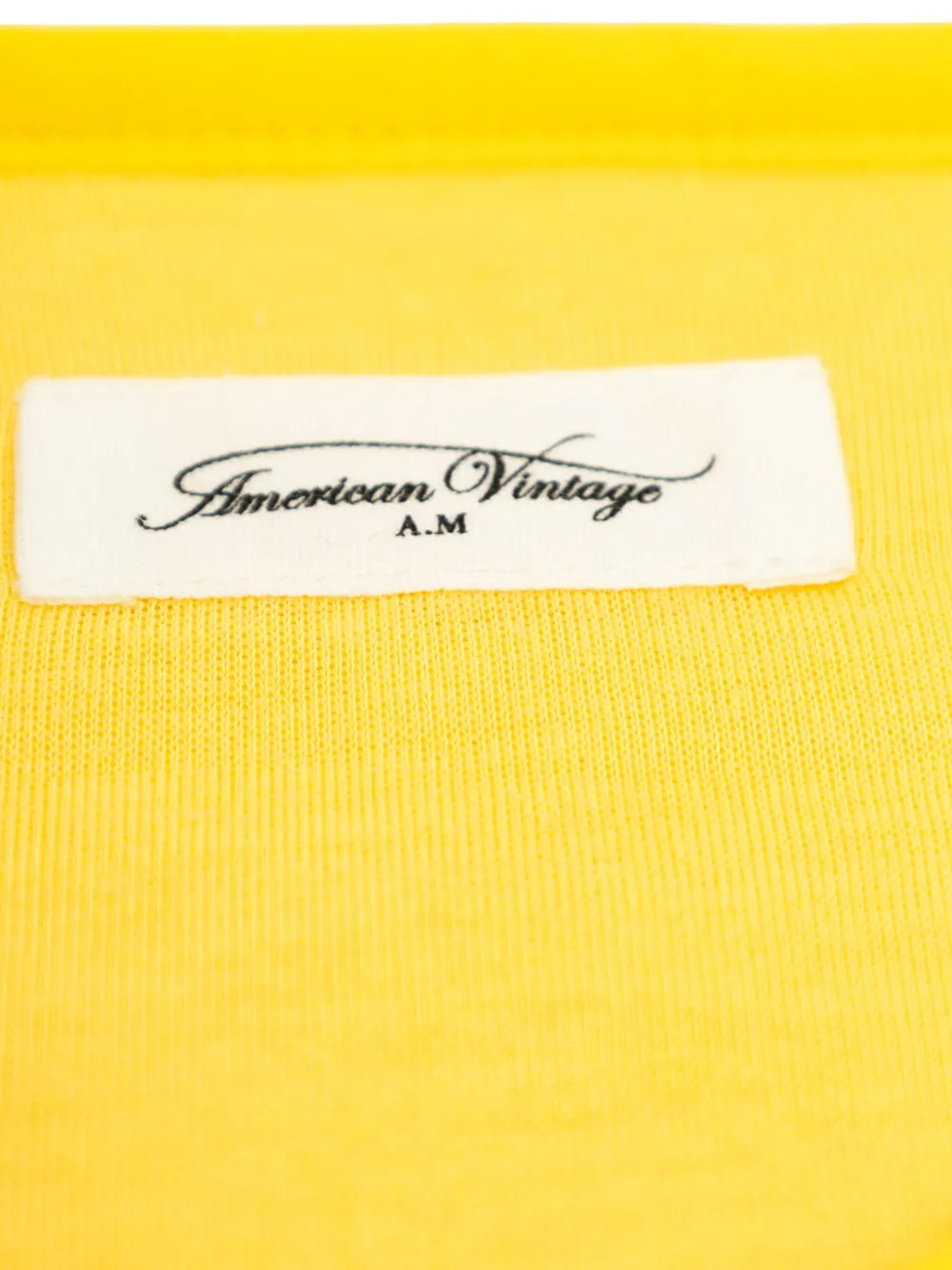 American Vintage Kids Gilet met logopatch Geel