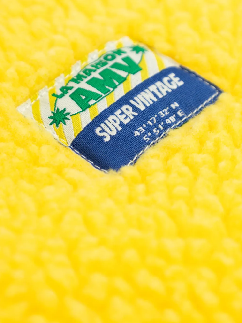 American Vintage Kids Gilet met logopatch Geel