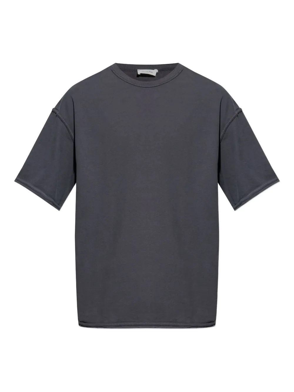 American Vintage Fazy rolled-trim T-shirt | Grey | Image 1