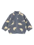 Konges Sløjd Jody Teddy dinosaur-pattern jacket - Grey