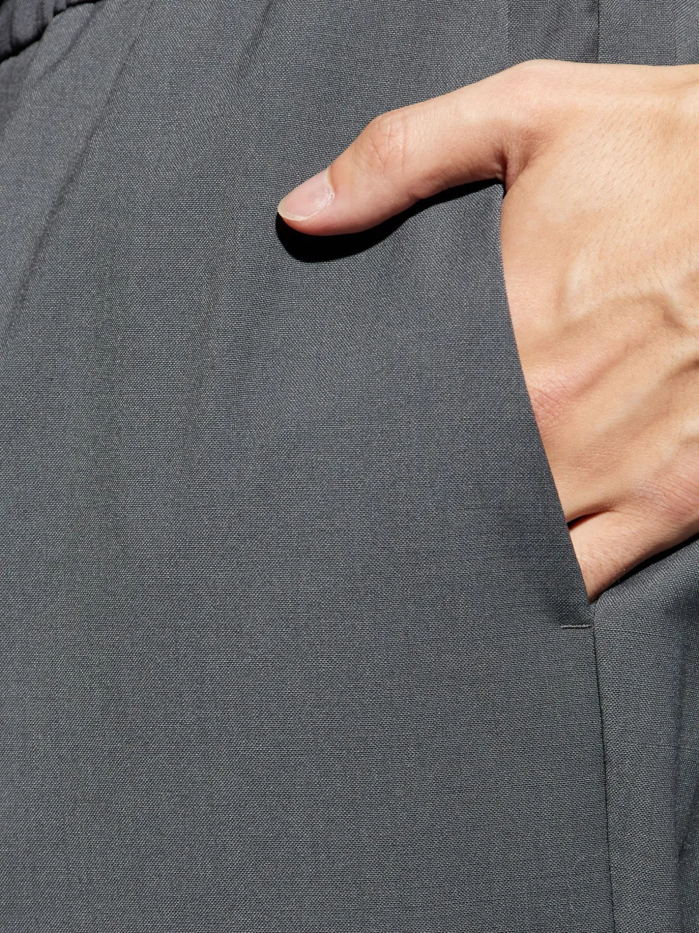 Iceberg Plooibroek met trekkoord Grijs