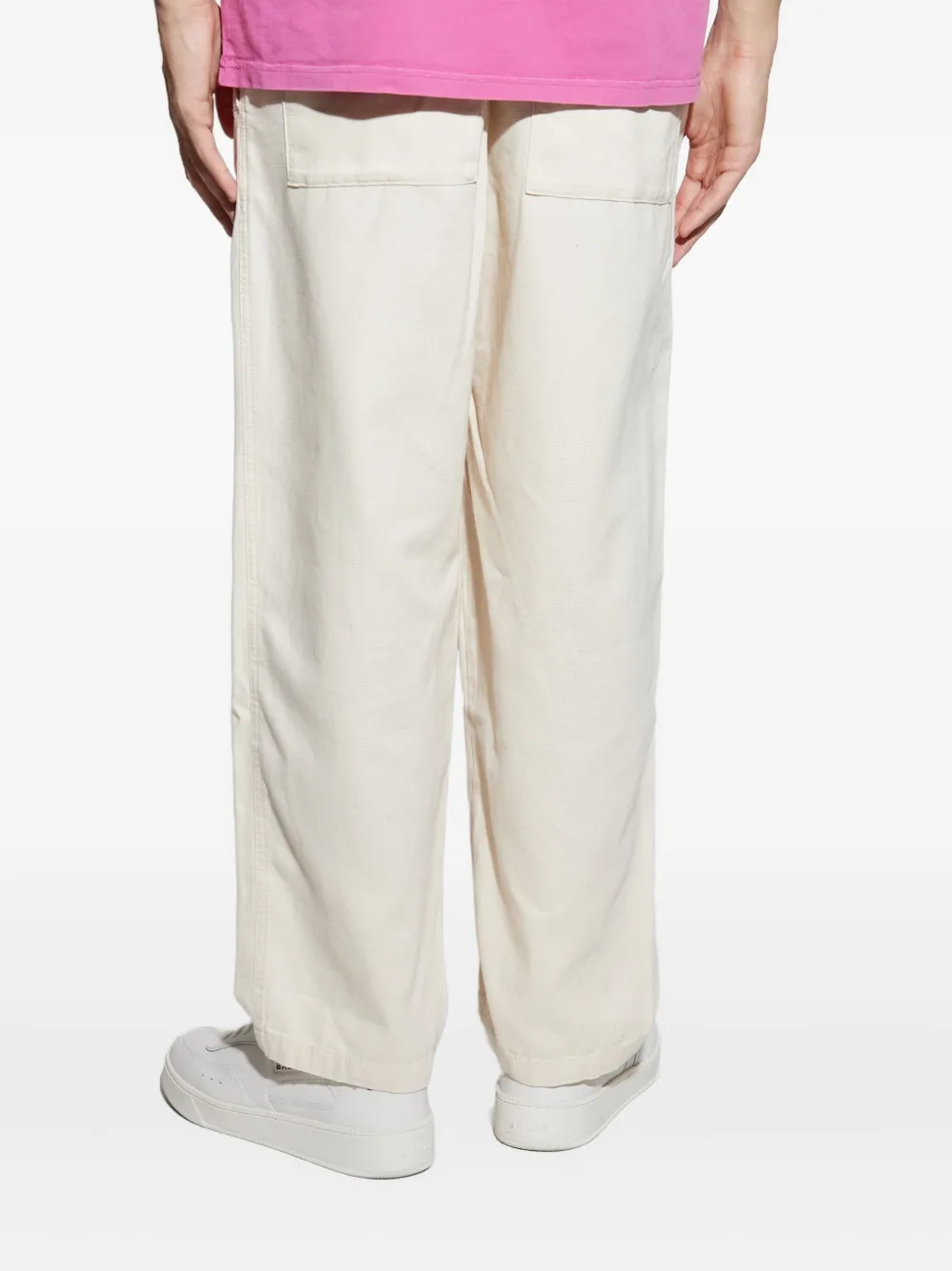 American Vintage Broek met elastische taille Beige