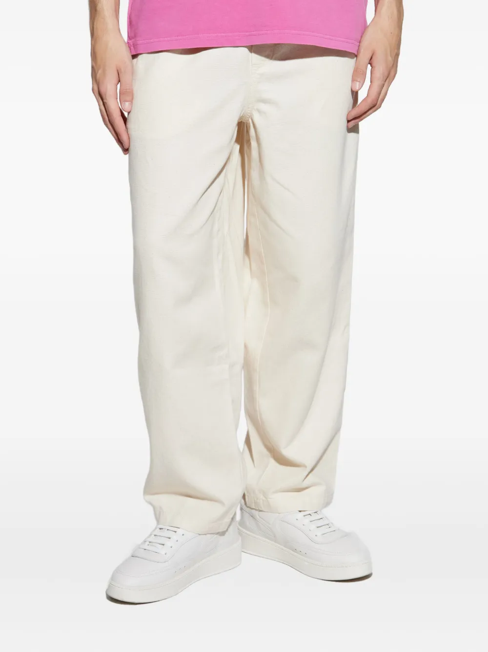 American Vintage Broek met elastische taille Beige