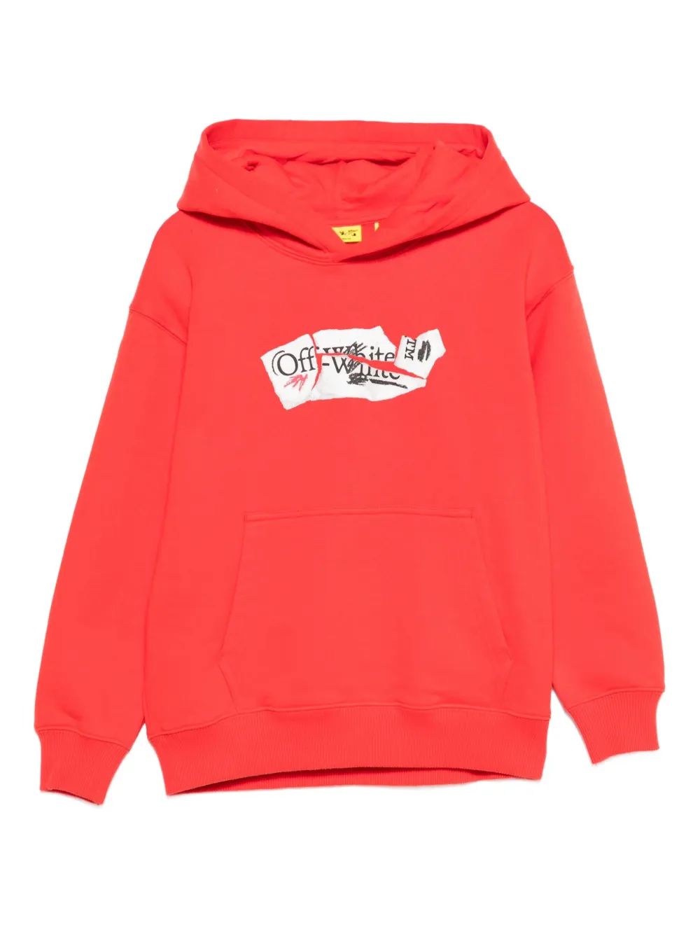 Off-White Kids logo-print hoodie - レッド Off-White Kids logo-print hoodie - レッド