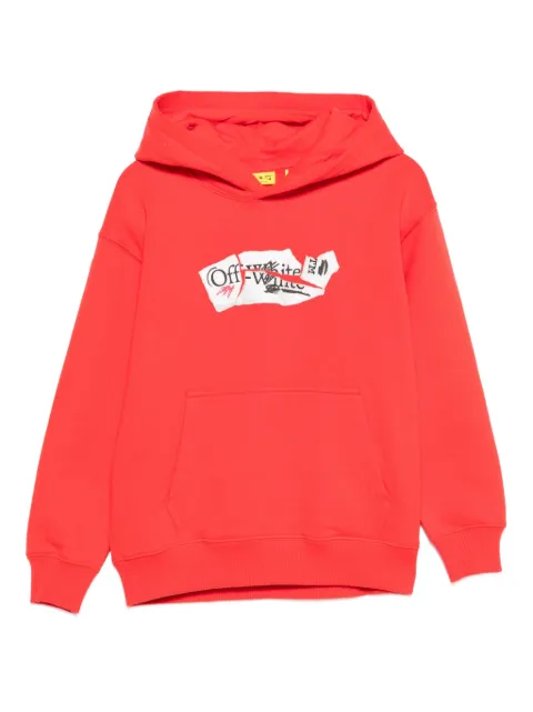 Off-White Kids logo-print hoodie
