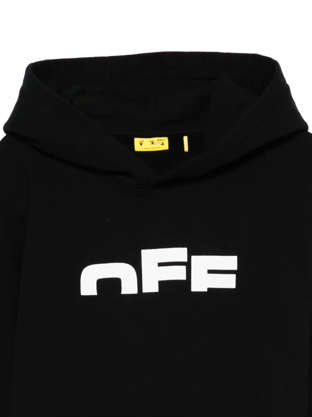 Off-White Kids Hoodie met logoprint Zwart