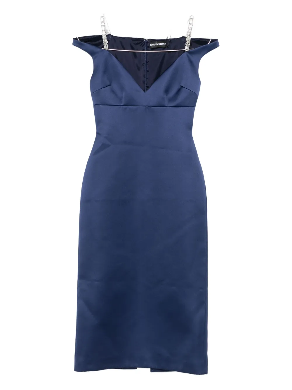 David Koma Kleid Mit Zierriemen In Blue