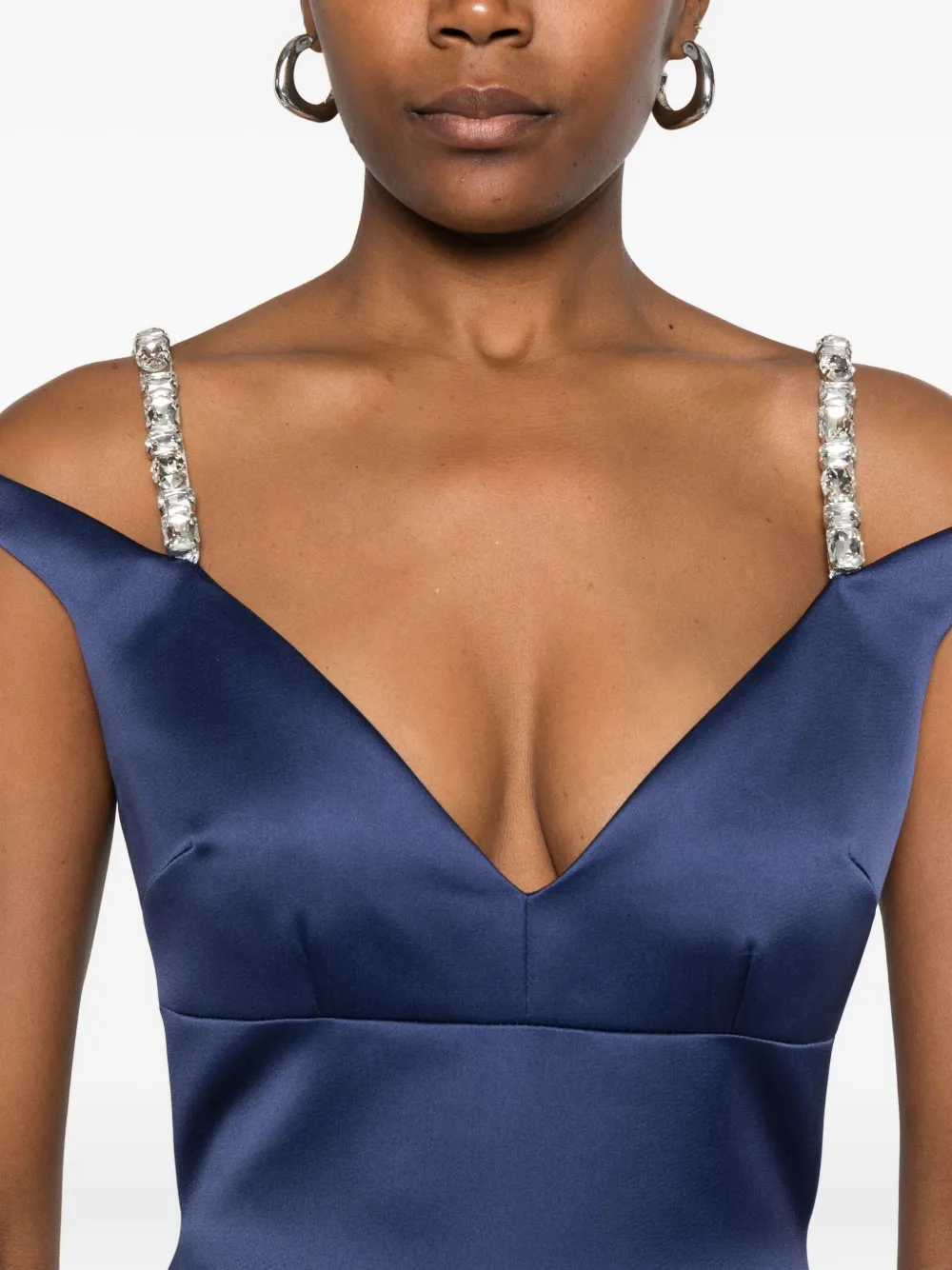David Koma Kleid Mit Zierriemen In Blue