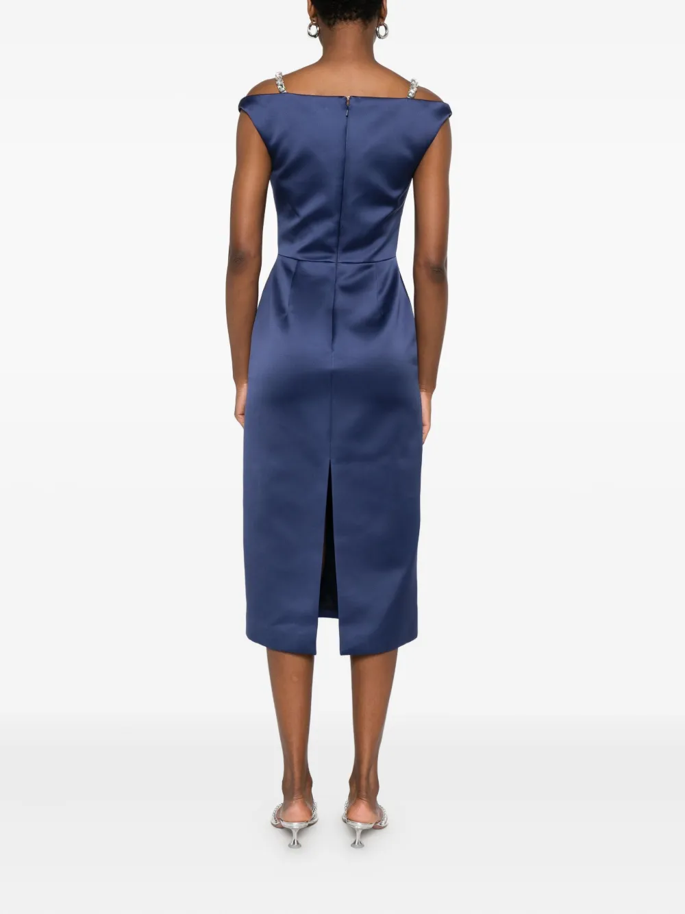 David Koma Kleid Mit Zierriemen In Blue