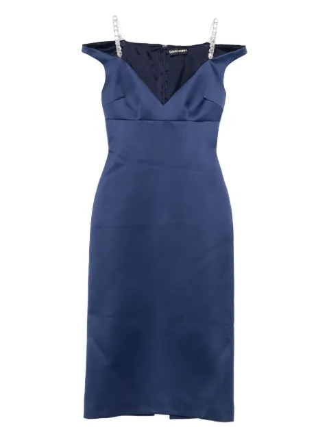 David Koma embellished-strap dress