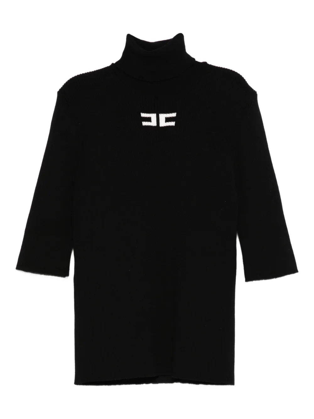 Elisabetta Franchi Kids ribbed turtleneck sweater | Black | Image 1