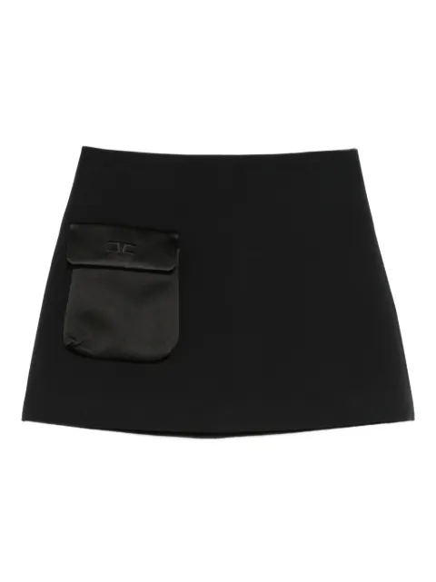 Elisabetta Franchi Kids satin-pocket mini skirt