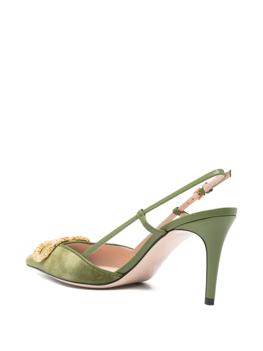 Valentino Garavani 80mm V-logo embellishment pumps Green