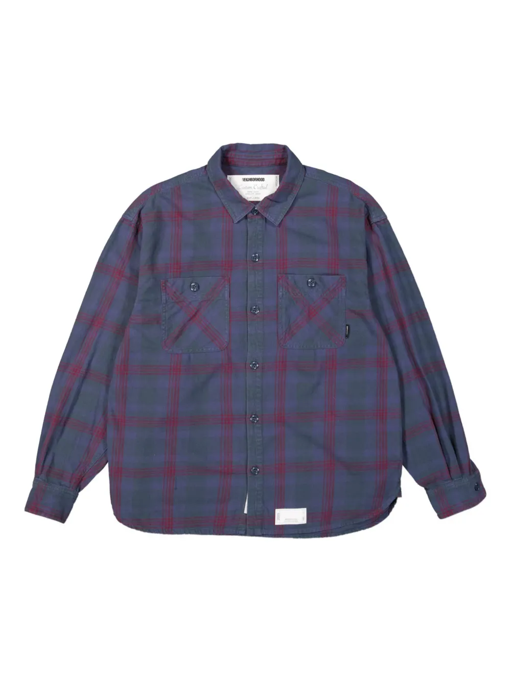Neighborhood Savage tartan-check shirt - ブルー Neighborhood Savage tartan-check shirt - ブルー