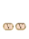 Valentino Garavani oval-frame logo earrings - Gold
