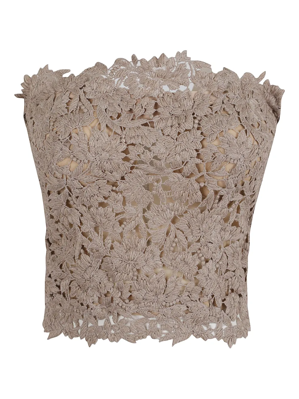 Ermanno Scervino floral lace top - Beige