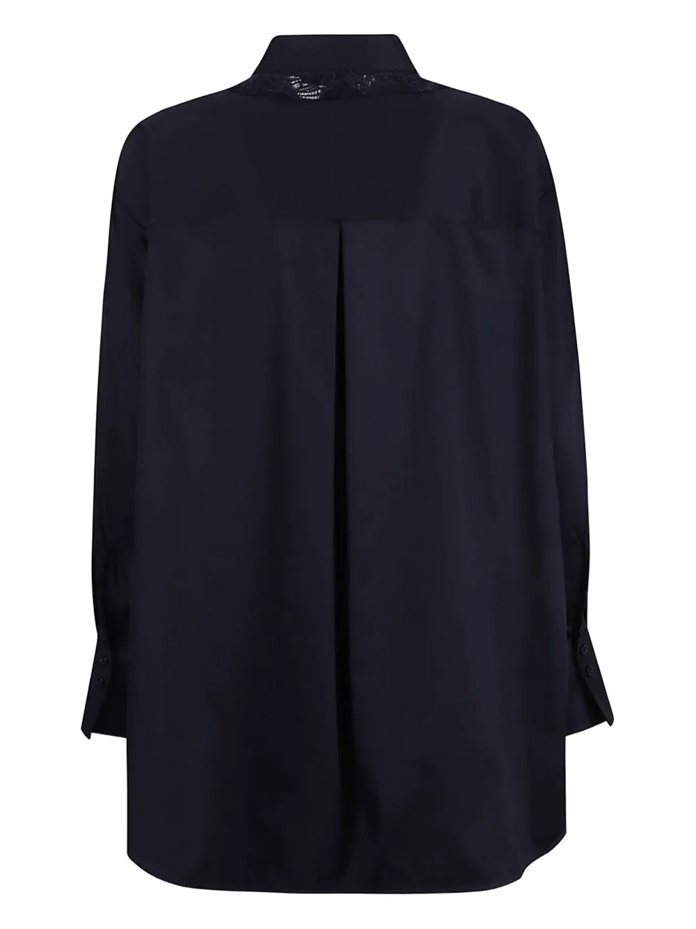 Ermanno Scervino lace polo-collar shirt - Blauw