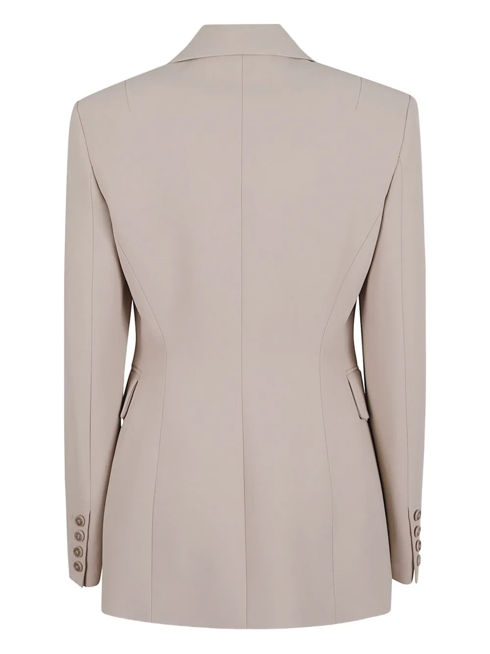 Ermanno Scervino Tailored Single Breasted Jacket With Flap Pockets In Neutral
