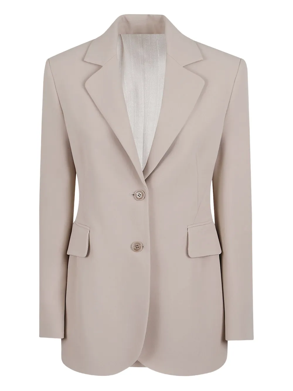 Ermanno Scervino Button Pocket Blazer In Neutral