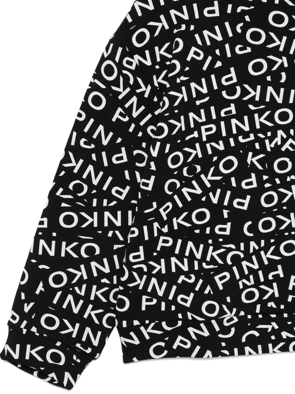 Pinko Kids Sweater met logoprint Zwart
