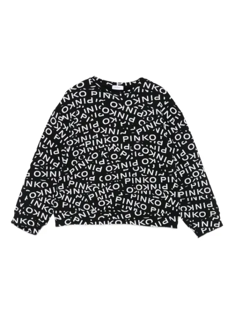 Pinko Kids logo-print sweatshirt