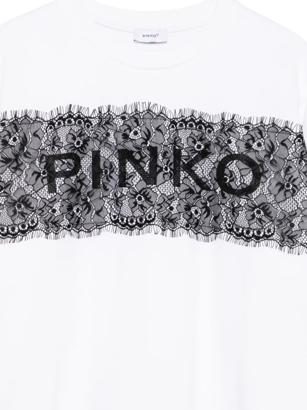 Pinko Kids Sweater met kanten vlak Wit