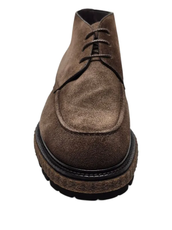ブラウン スエード レースアップ ブーティ ブラウン スエード レースアップ ブーティ