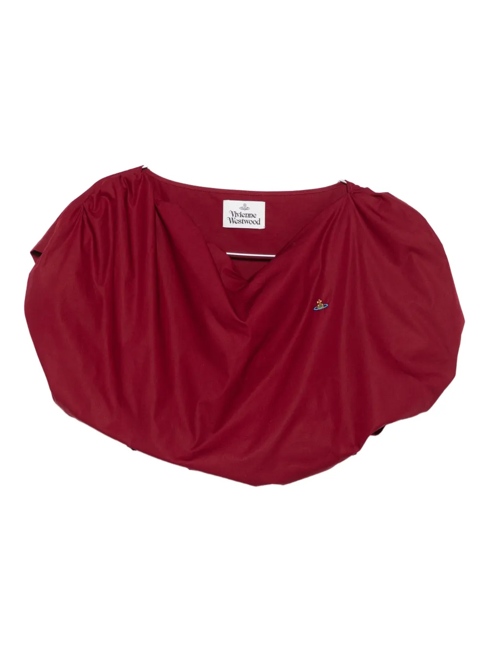 Vivienne Westwood Orb-embellished Heart Top In Burgundy