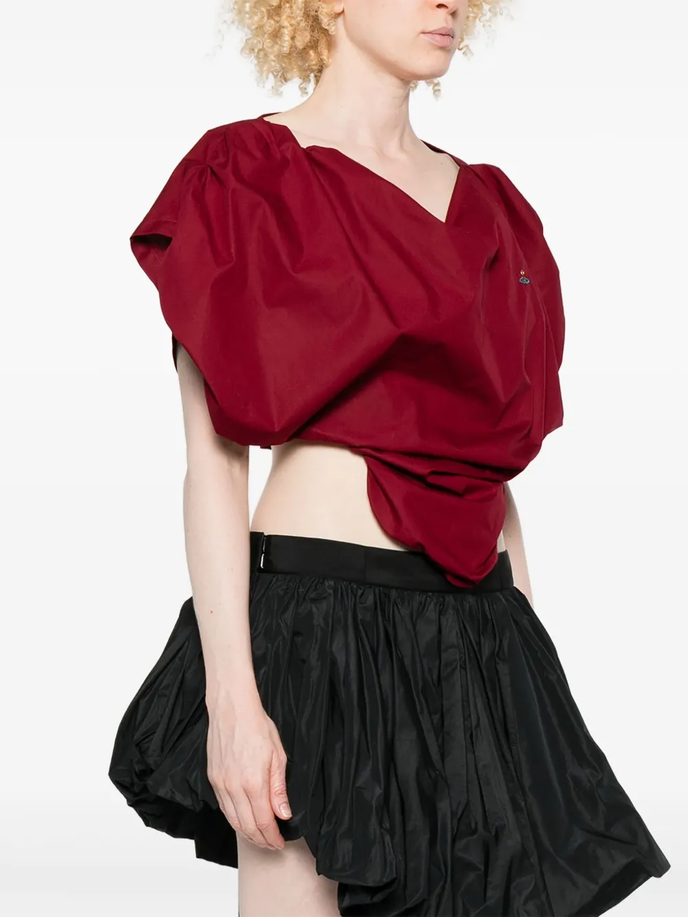 Vivienne Westwood Top verfraaid met orb hart Rood