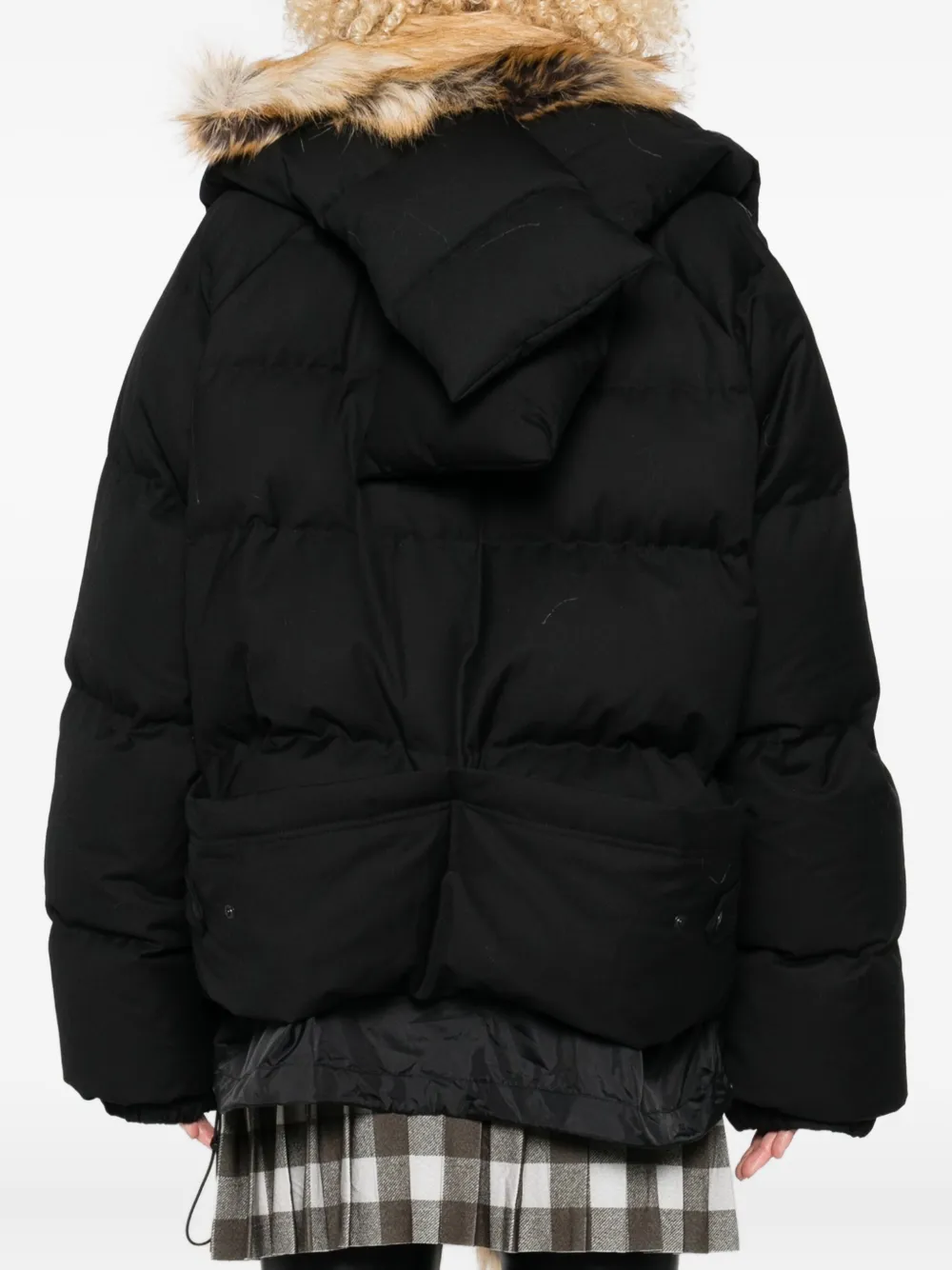 Ottolinger Trim-detail Long-sleeve Puffer Jacket In Black