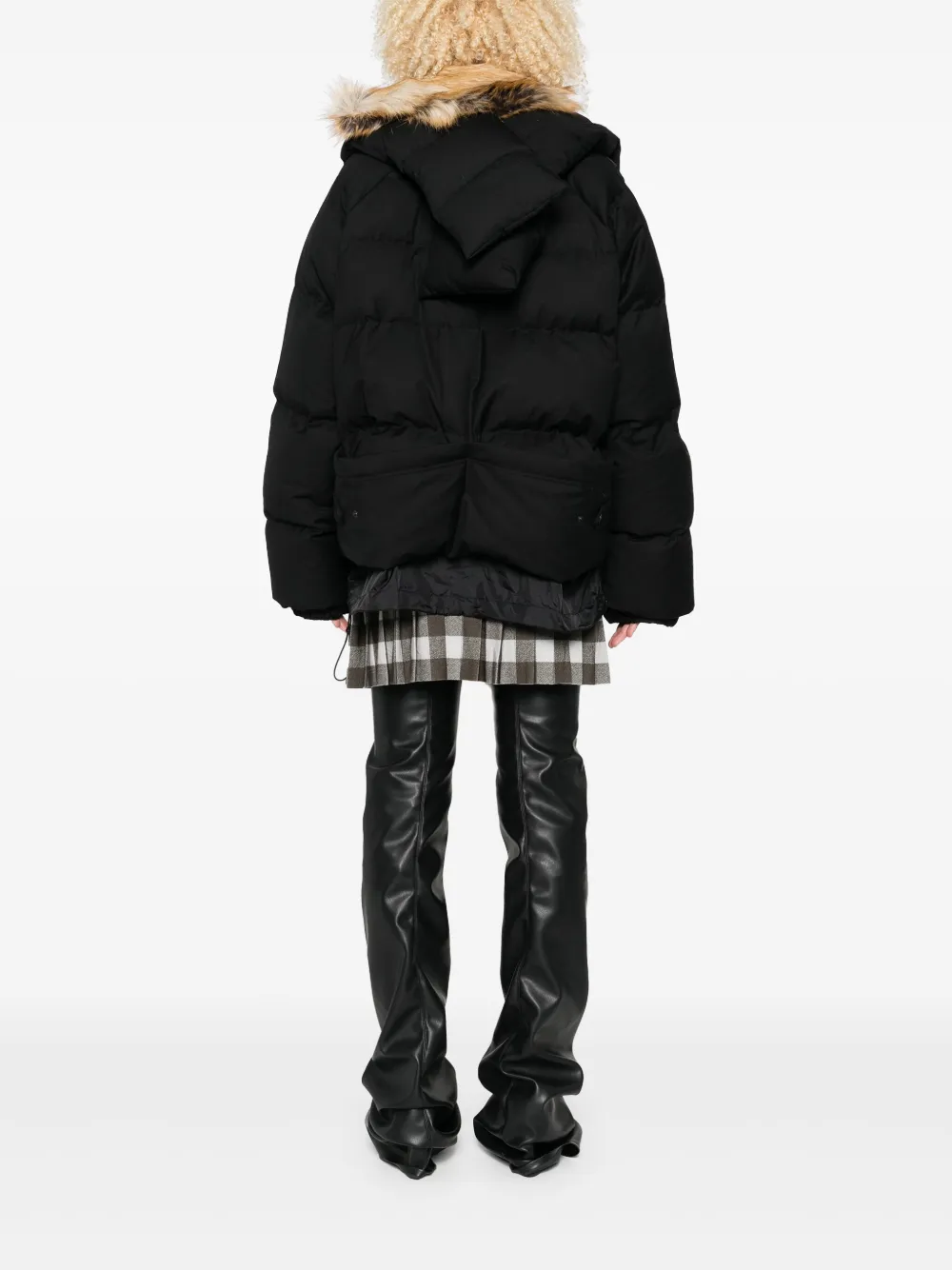 Ottolinger Donsjack met lange mouwen Zwart