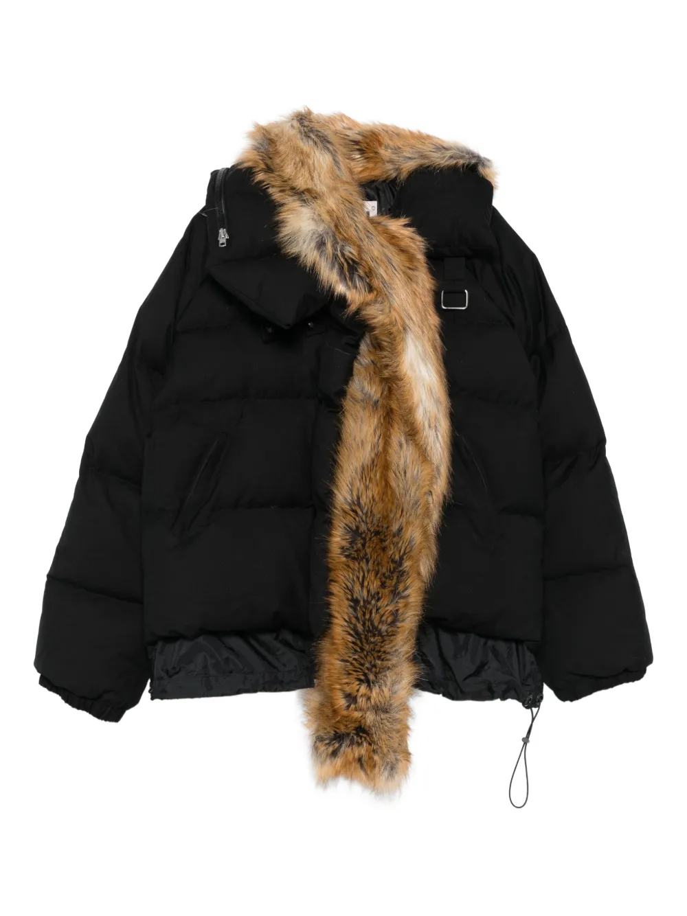 Ottolinger trim-detail long-sleeve puffer jacket | Black | Image 1