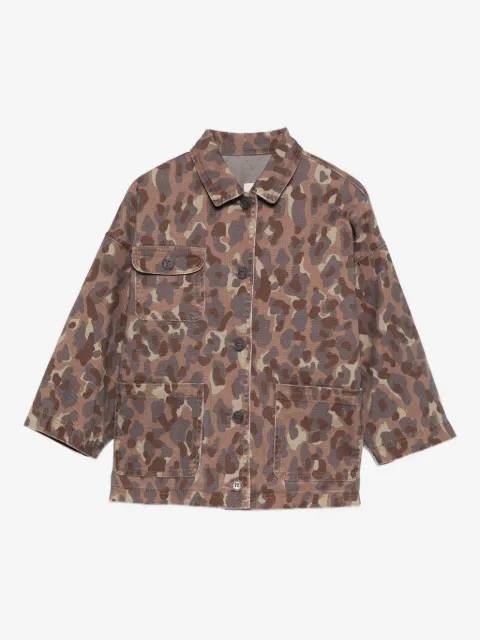Douuod Kids camouflage pocket jacket