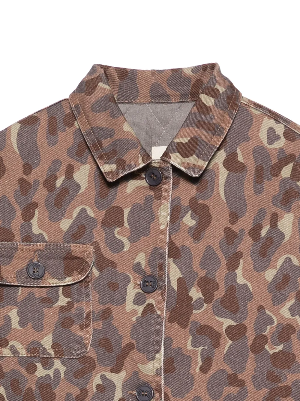 Douuod Camouflage Pocket Jacket In Brown