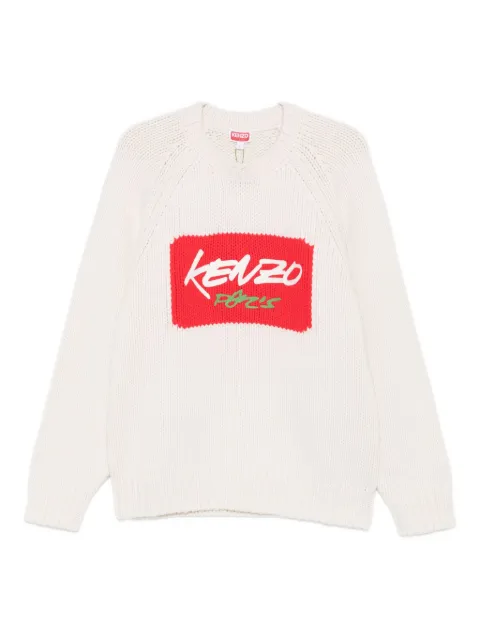 Kenzo logo-print crew-neck sweater