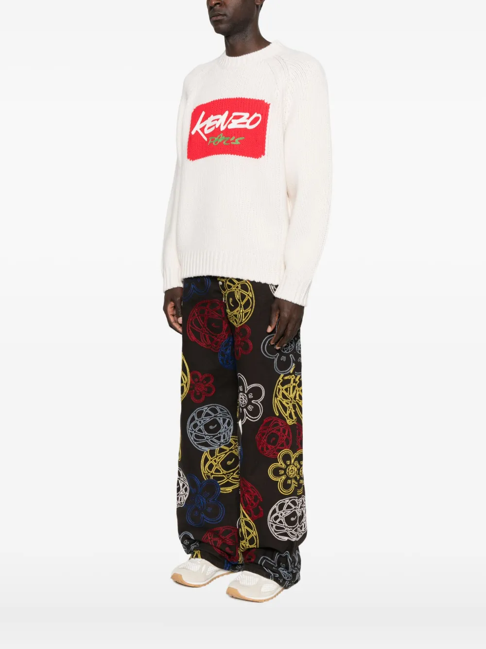 Kenzo Trui met logoprint Beige