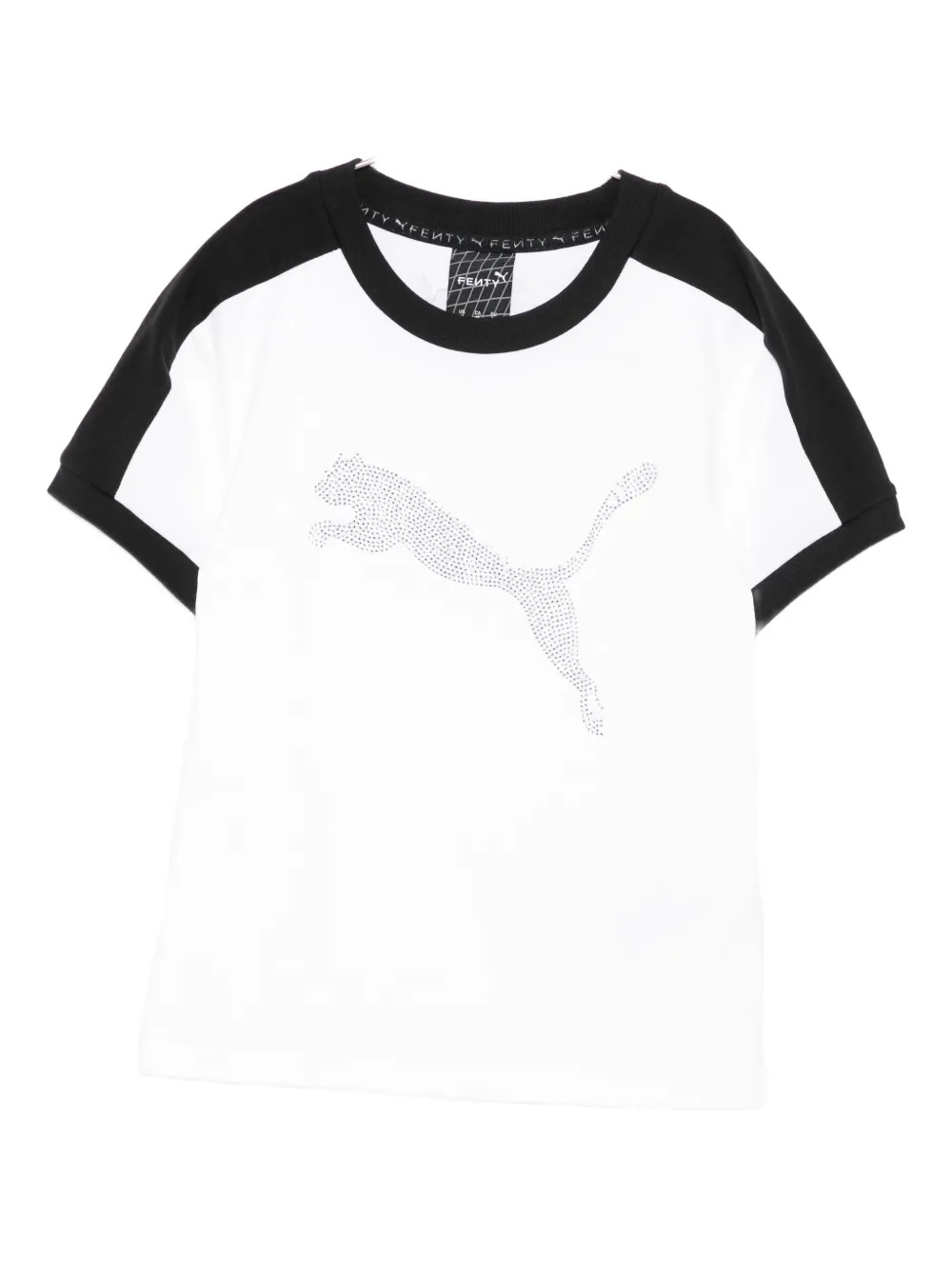 Puma X Fenty Rhinestone-embellishment T-shirt In White