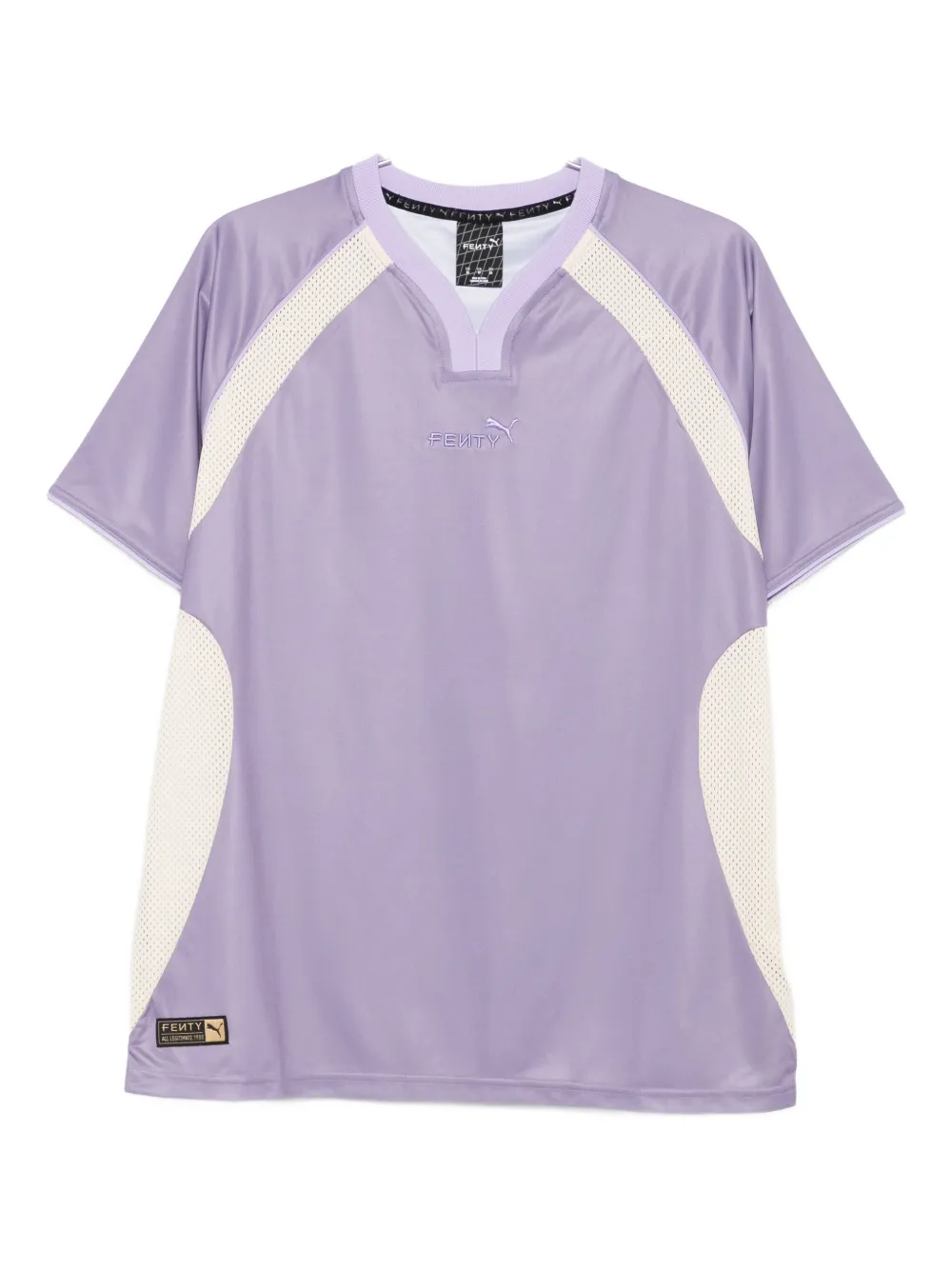 Puma X Fenty V-neck Shor-sleeve In Purple