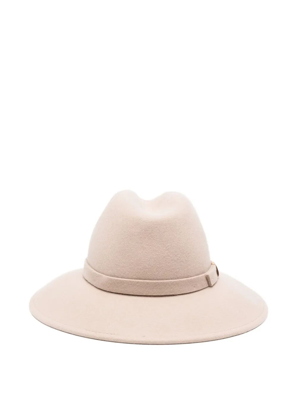 ALVIERO MARTINI 1° CLASSE band-detail felt hat - Beige