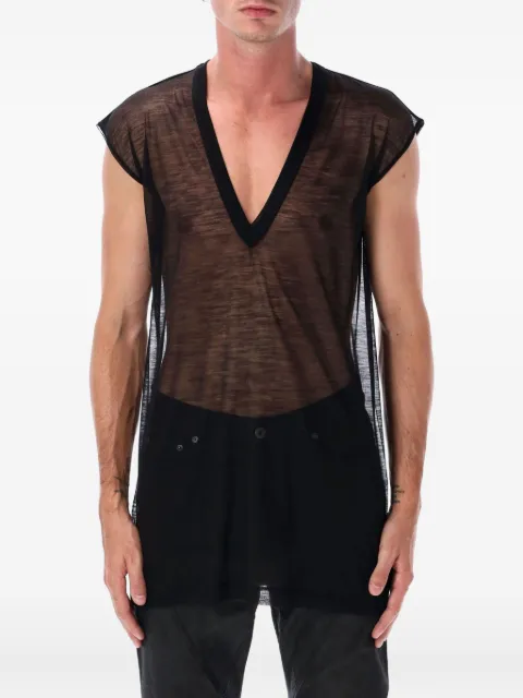 Rick Owens deep-V vest