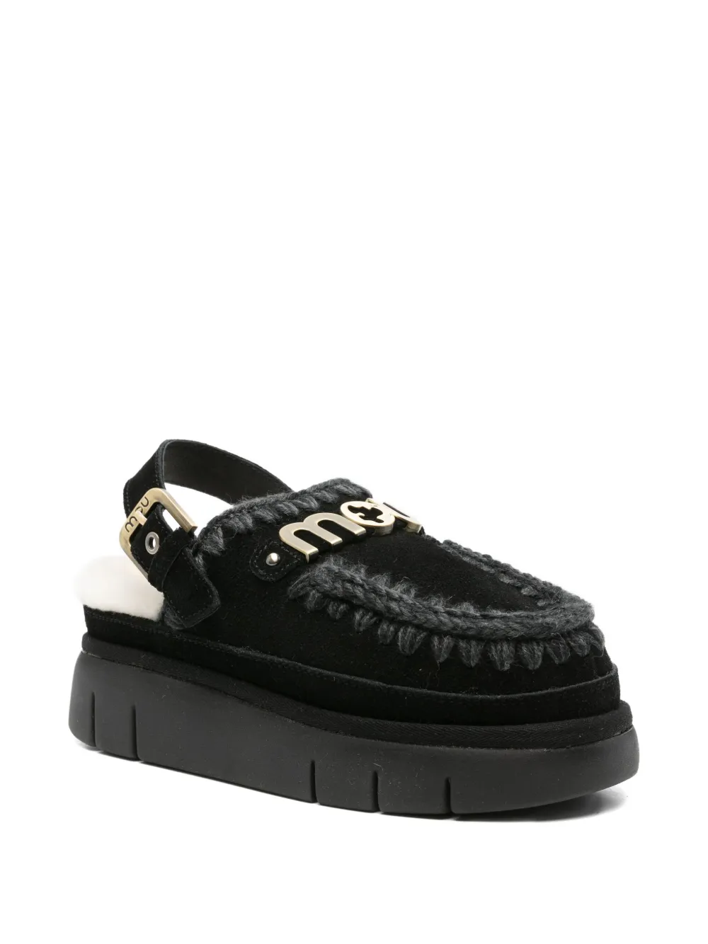 Mou Bounce slingback platform mules | Flat Mules | Image 2
