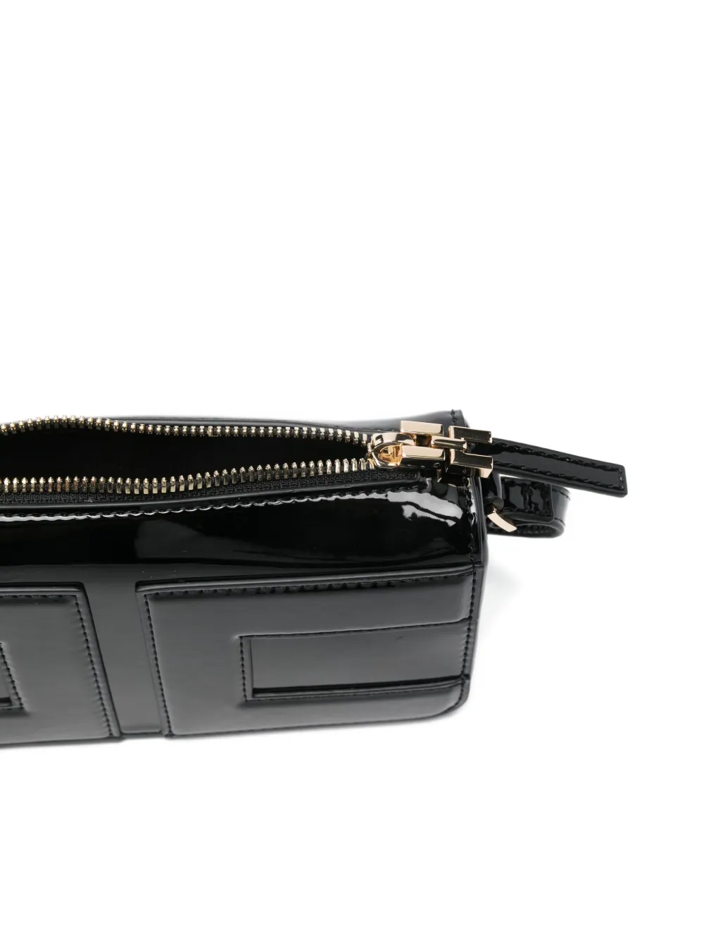 Elisabetta Franchi La Mia Bambina Schoudertas met vlakken Zwart