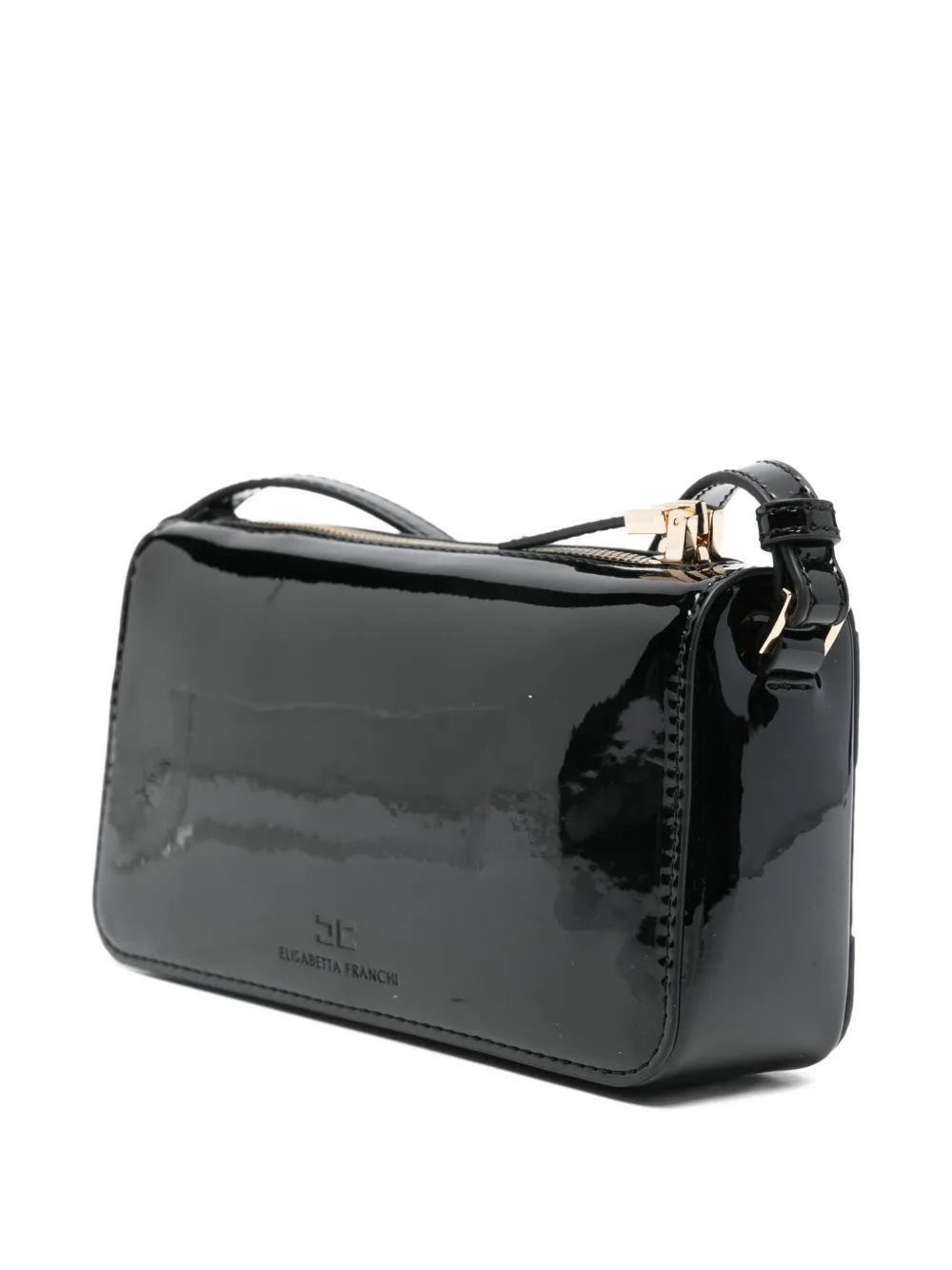 Elisabetta Franchi La Mia Bambina panelled shoulder bag - Zwart