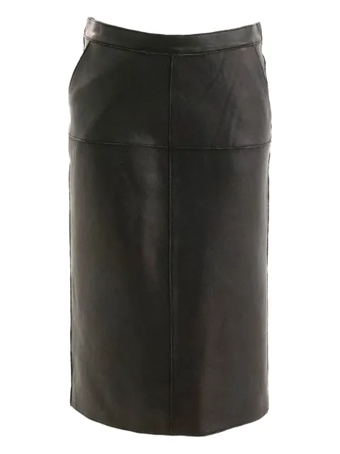 P.A.R.O.S.H. leather midi skirt