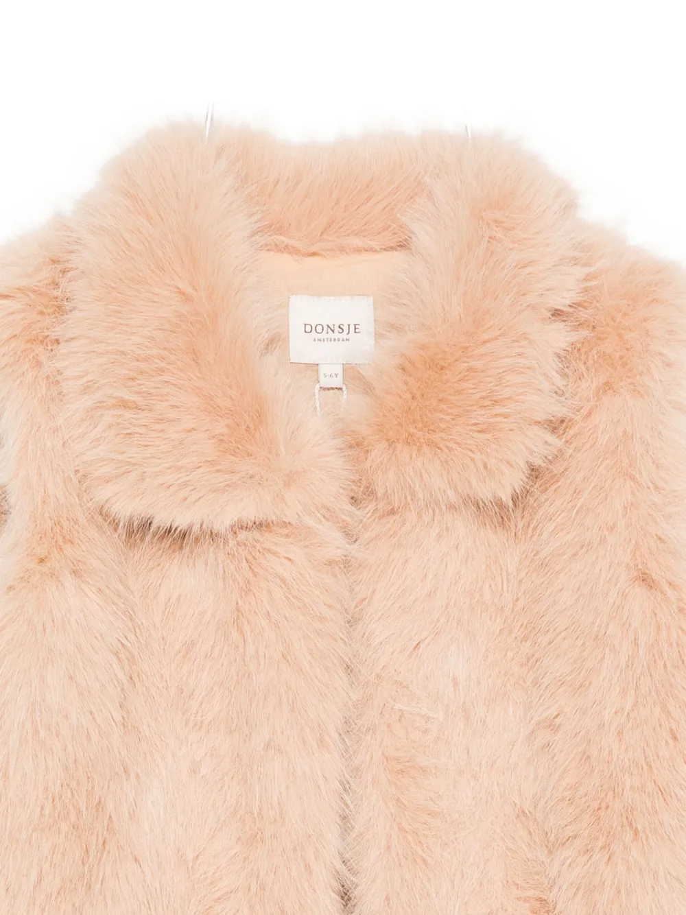 Donsje Faux-fur Collar Vest In Pink